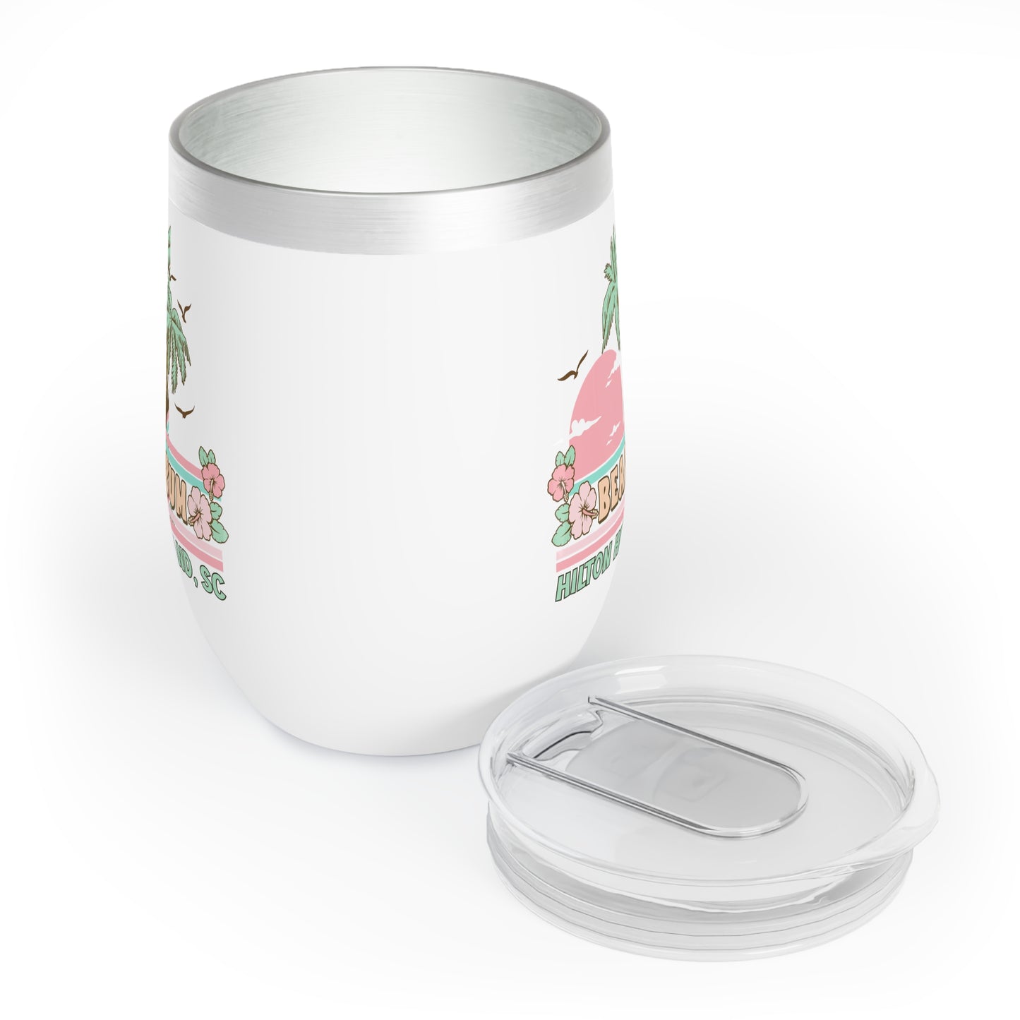 Beach Bum 🍹 Hilton Head 12oz Wine Tumbler