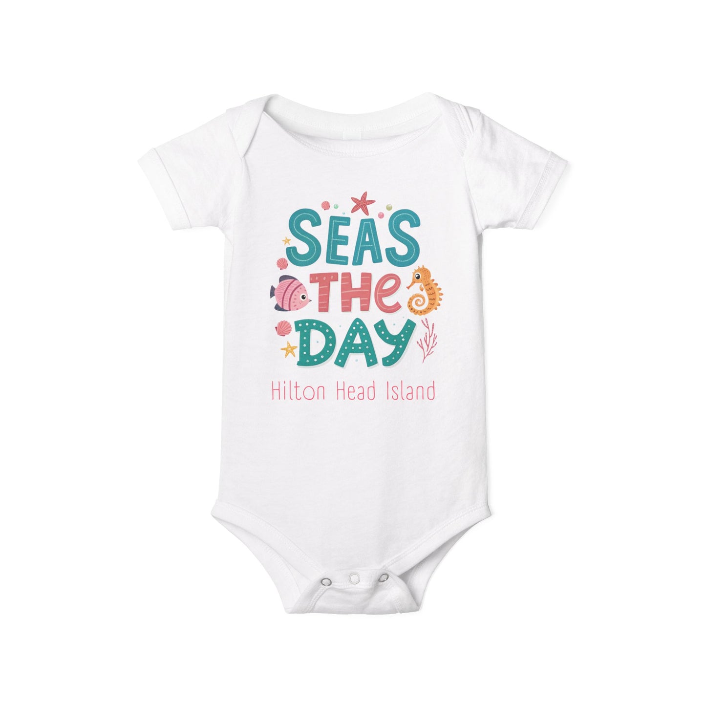 Seas the Day Baby Onesie 🪸 Hilton Head Island