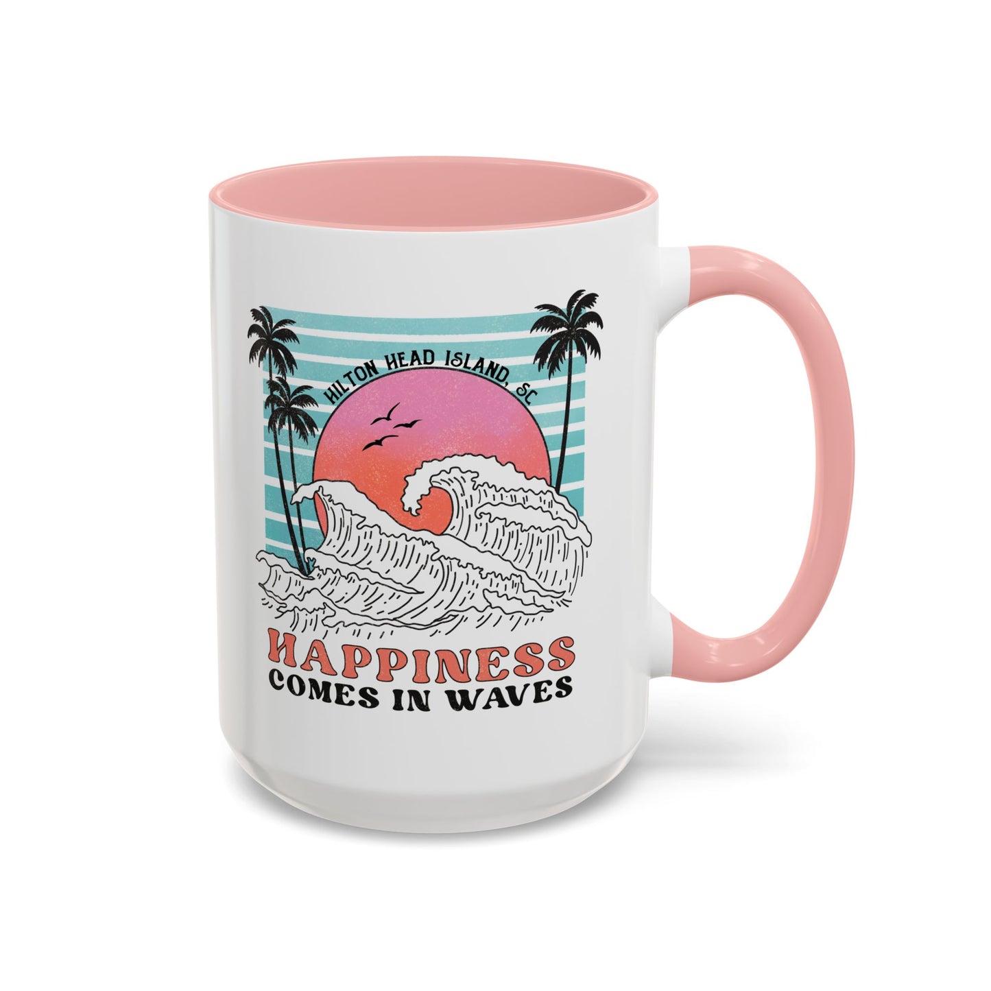 Happiness Comes in Waves 🌊 Hilton Head Mug