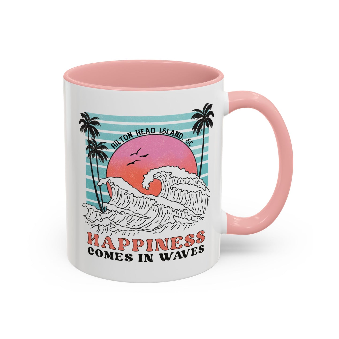 Happiness Comes in Waves 🌊 Hilton Head Mug