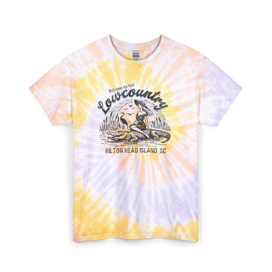 Welcome to the Lowcountry Tie Dye Tee 🐊 Hilton Head Island